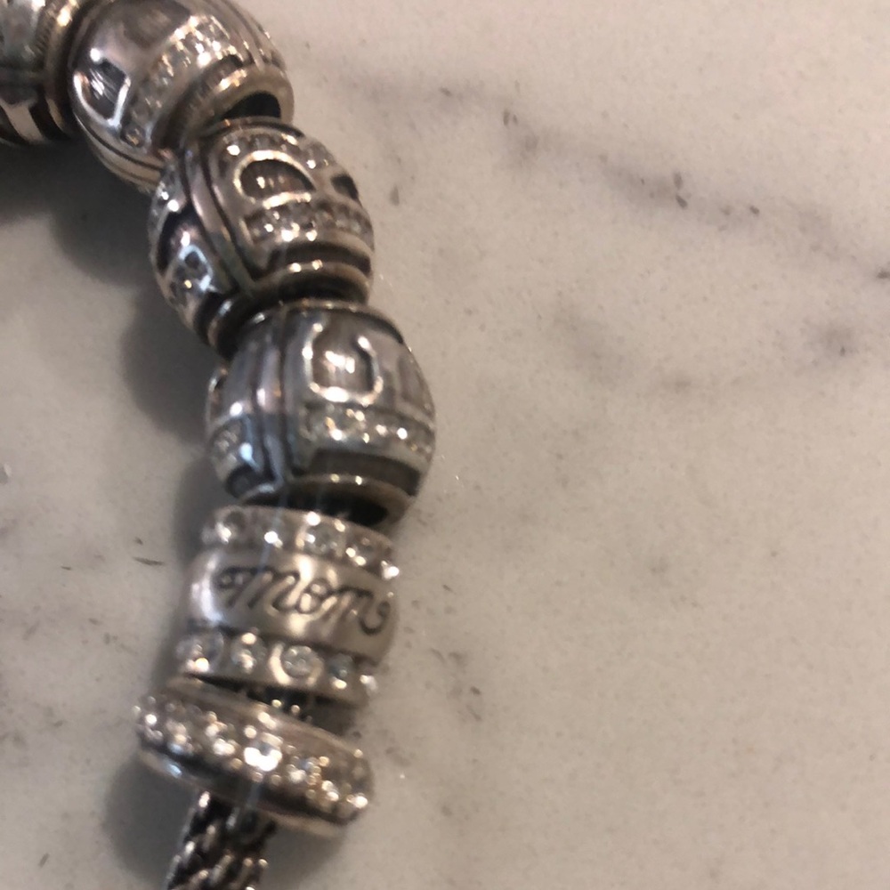 Brighton Silver Charm Bracelet with Intricate Beads - Picture 2 of 4